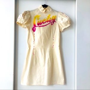 Feeling Lucky? Raw dress & details are 👌 by Heatherette by Rich & Rains